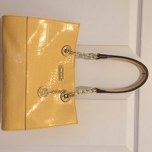 AnneKlein yellow patent bag